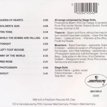 Soldiers Gun by Stage Dolls - album cover