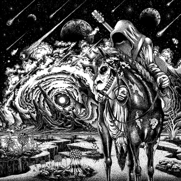 Cosmic Black Wizard Demon Horse Lord