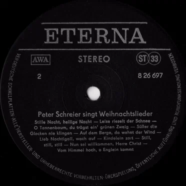 Peter Schreier singt Weihnachtslieder