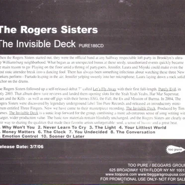 The Invisible Deck by The Rogers Sisters - album cover