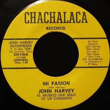 Mi pasión / Me jurastes by John Harvey - album cover