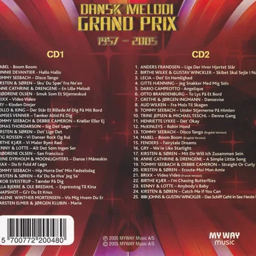 Dansk melodi grand prix 1957-2005 by Various Artists - album cover