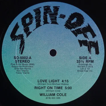 Love Light / Right on Time / I Want You to Know by William Cole - album cover