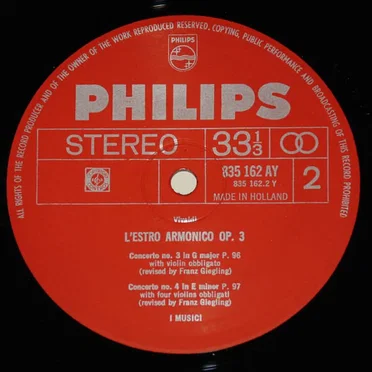L'Estro Armonico, Op. 3, Volume I: Concerti Nos. 1-2-3-4