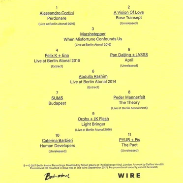 Berlin Atonal Force Majeure by Various Artists - album cover