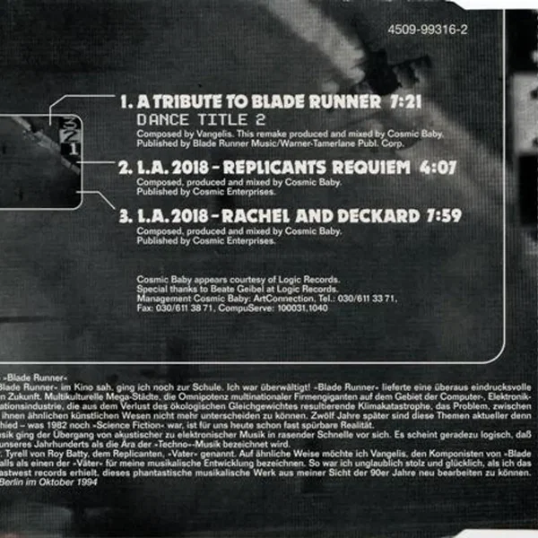 A Tribute to Blade Runner, Part 2