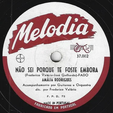 Não sei porque te foste embora / Fado Amália