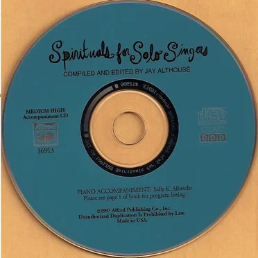 Spirituals for Solo Singers Medium High Voice Accompaniament CD by Jay Althouse - album cover