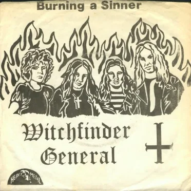 Burning a Sinner by Witchfinder General - album cover