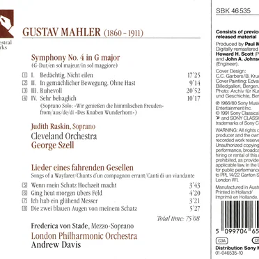 Symphony no. 4 / Songs of a Wayfarer