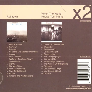 Raintown / When the World Knows Your Name