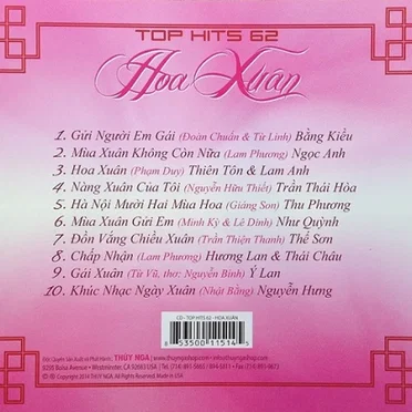 Top hits 62 - Hoa xuân by Various Artists - album cover