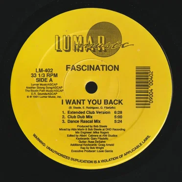 I Want You Back by Fascination - album cover