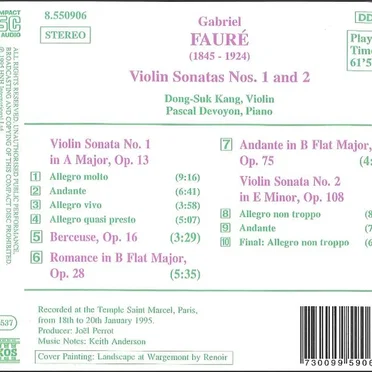 Violin Sonatas nos. 1 and 2