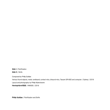 Petrification and Strife