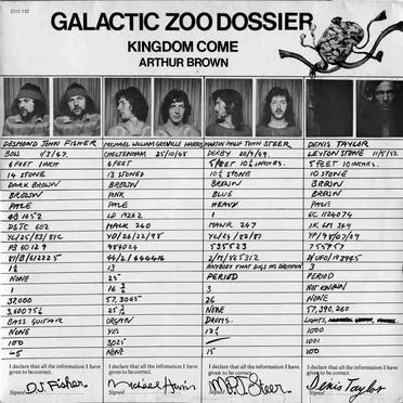 Galactic Zoo Dossier by Arthur Brown’s Kingdom Come - album cover
