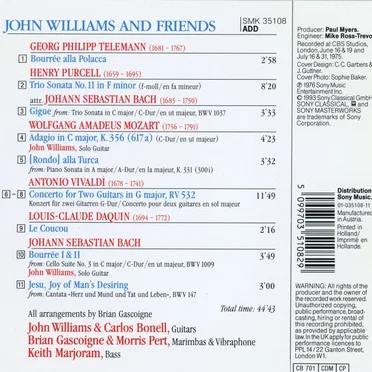 John Williams and Friends: Two Guitars, Two Marimbas & Bass