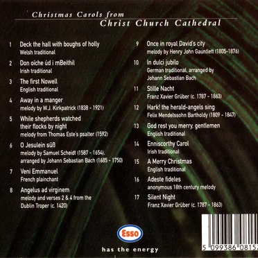 Christmas Carols from Christ Church Cathedral by The Choir of Christ Church Cathedral, Dublin - album cover