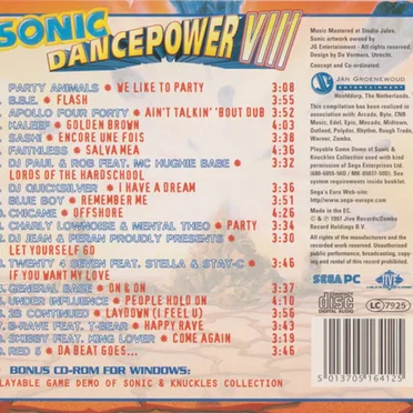 Sonic Dancepower VIII by Various Artists - album cover