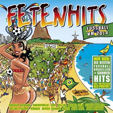 Fetenhits: Fussball WM 2014 by Various Artists - album cover