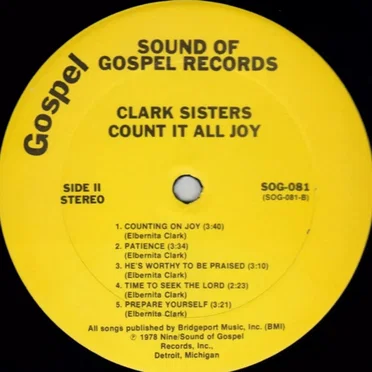 Count It All Joy by The Clark Sisters - album cover