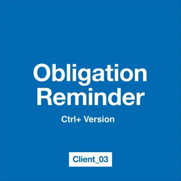 Obligation Reminder (Ctrl+ version)
