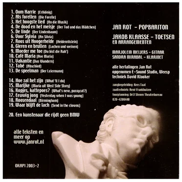 Alle 13 Schubert en 7 nieuwere klassiekers