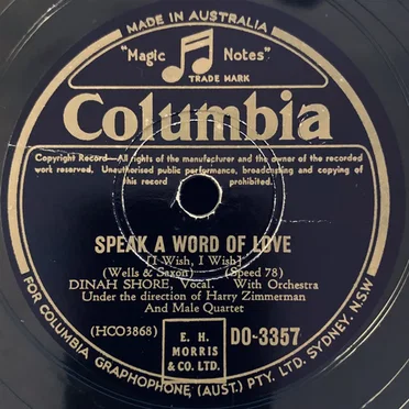 Speak a Word of Love / The River Seine