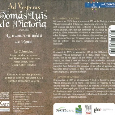 Ad Vesperas: le manuscrit inédit de Rome