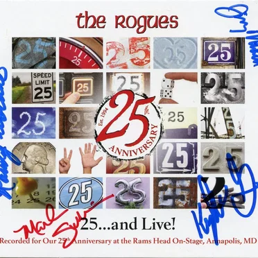 25... and Live! by The Rogues - album cover
