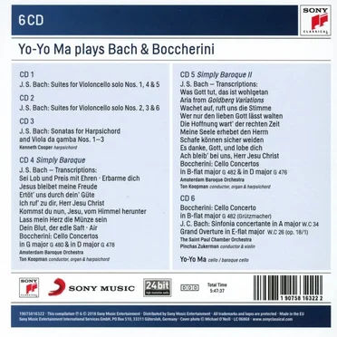 Yo-Yo Ma Plays Bach & Boccherini