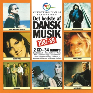 Det bedste af dansk musik 1987-89 by Various Artists - album cover