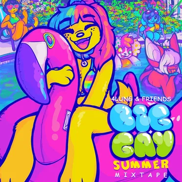 BIG GAY SUMMER by 4lung & Friends - album cover