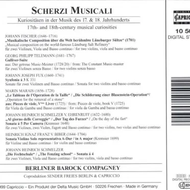 Scherzi Musicali: 17th & 18th-century musical curiosities