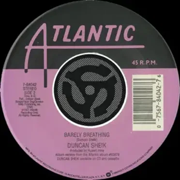 Barely Breathing / Wishful Thinking [Digital 45] by Duncan Sheik - album cover