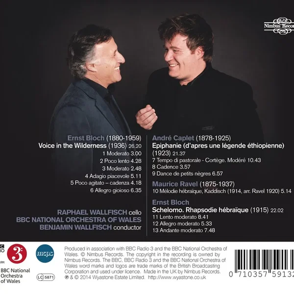 Bloch: Schelomo / Voice in the Wilderness / Caplet: Epiphanie / Ravel: Kaddish