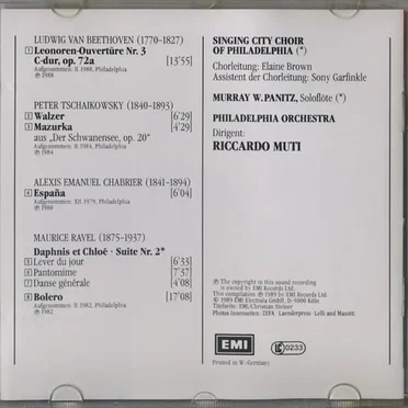 Leonoren-Overture Nr. 3 / Schwanensee / Bolero / Daphnis und Chloé / España