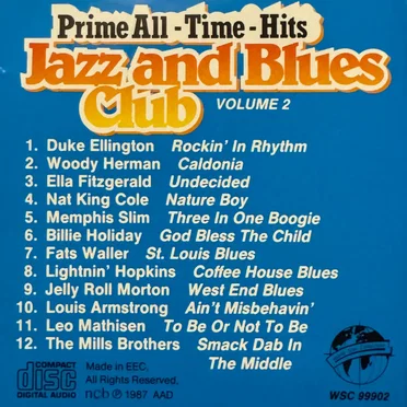 Prime All-Time-Hits: Jazz and Blues Club, Volume 2 by Various Artists - album cover