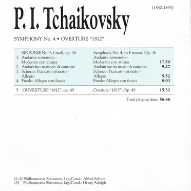 Symphony no. 4 / Overture "1812"