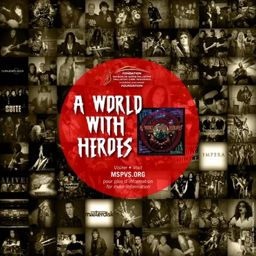A World With Heroes (KISS Tribute Album for Cancer Care): A 40th Anniversary Celebration by Various Artists - album cover