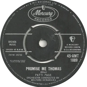 Promise Me Thomas / Two Thousand, Two Hundred, Twenty-Three Miles