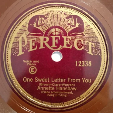 One Sweet Letter From You / Rosy Cheeks