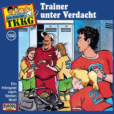 TKKG 158: Trainer unter Verdacht by Stefan Wolf - album cover