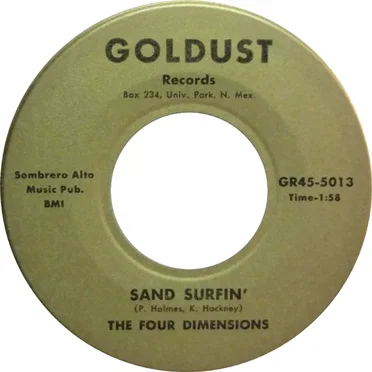 Sand Surfin' / I Love You For What You Are by The Four Dimensions - album cover