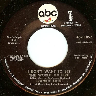 I Don't Want to Set the World on Fire / I Found You
