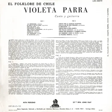 El folklore de Chile, vol. I: Violeta Parra, canto y guitarra