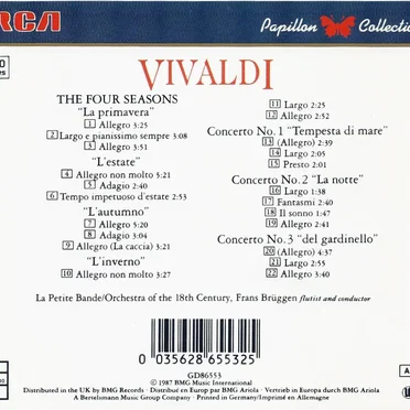 Le quattro stagioni / Three Flute Concertos