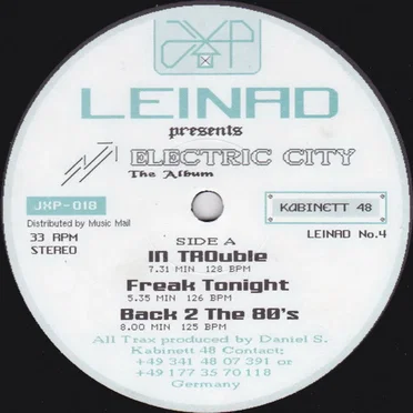 Electric City, the Album by Leinad - album cover