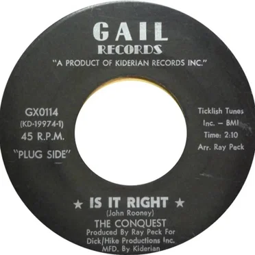 Is It Right by The Conquest - album cover