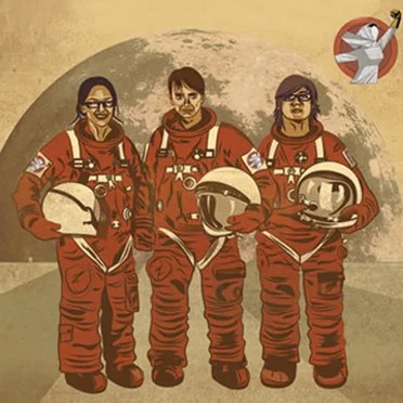 Spacepunx EP by Pete Bentham and The Dinner Ladies - album cover